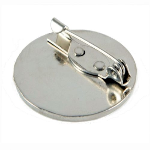 27mm premium silver badge clasp